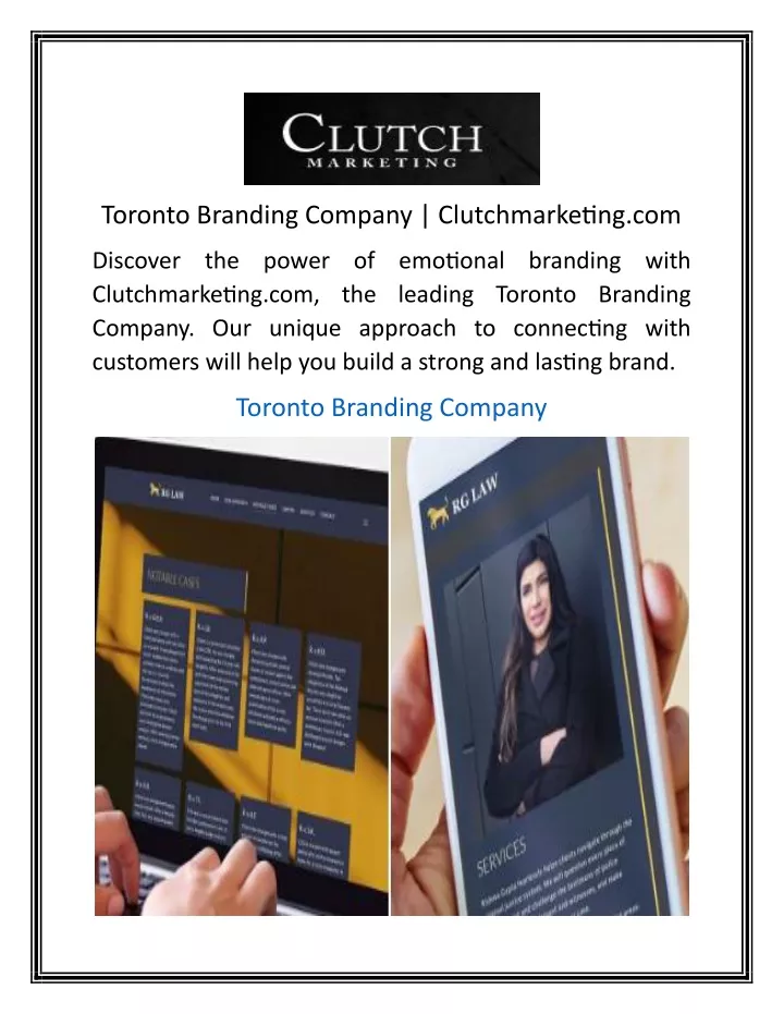 toronto branding company clutchmarketing com