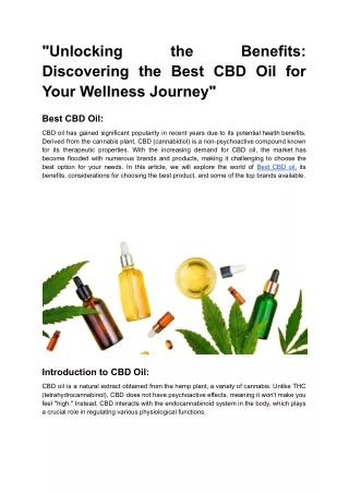 _Unlocking the Benefits_ Discovering the Best CBD Oil for Your Wellness Journey_ (1)