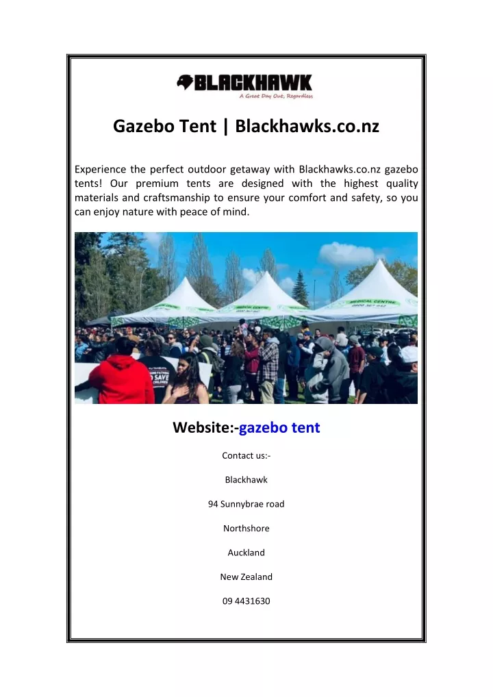 gazebo tent blackhawks co nz