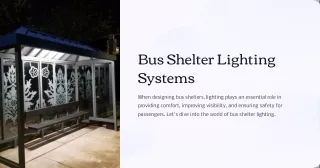 Solar Bus Shelter Security Camera System
