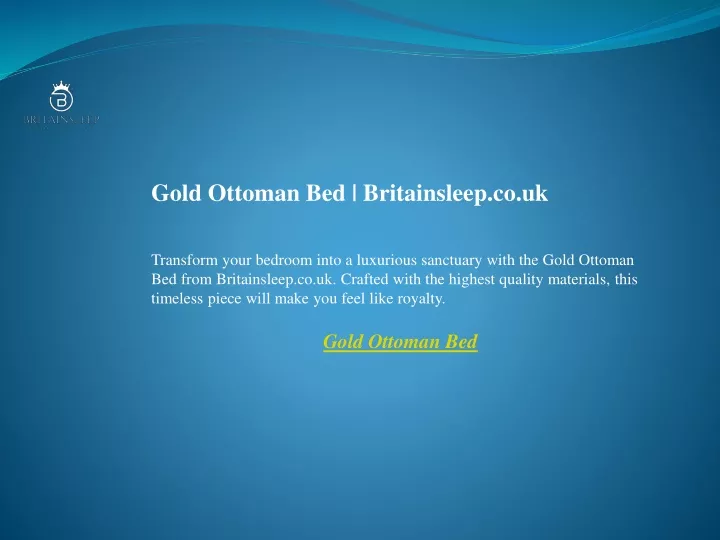 gold ottoman bed britainsleep co uk transform