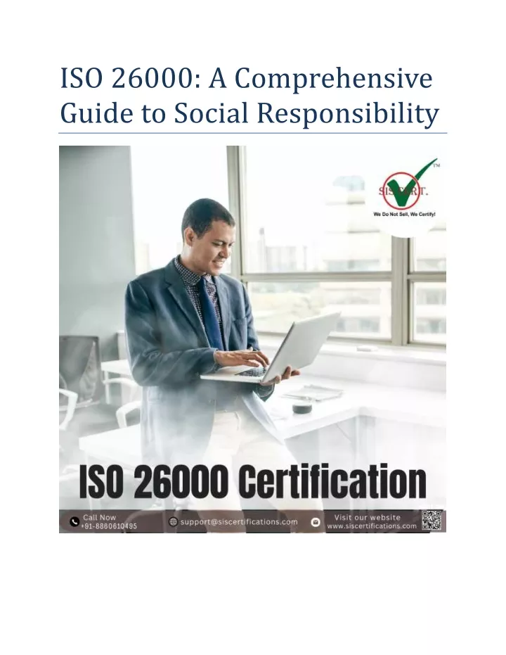 iso 26000 a comprehensive guide to social