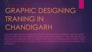 Graphic Designing Training in Chandigarh