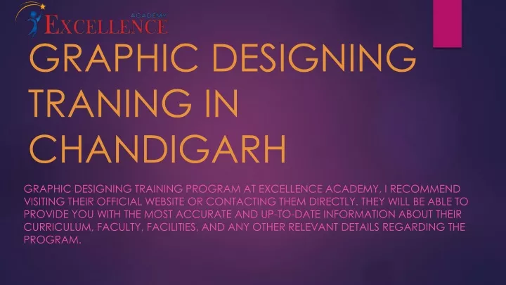 graphic designing traning in chandigarh