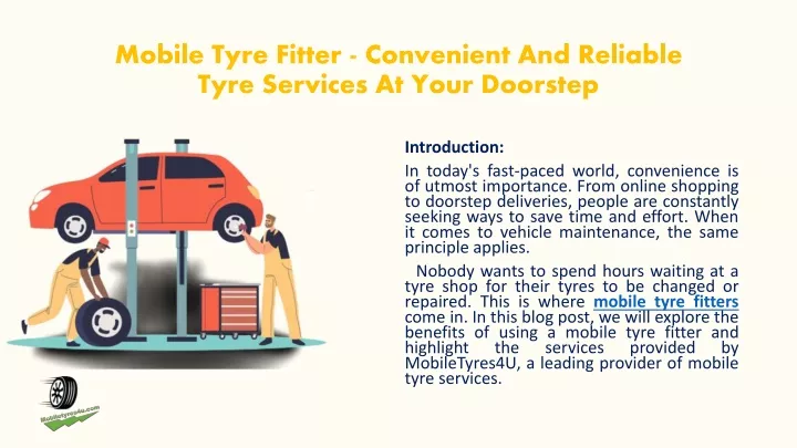 mobile tyre fitter convenient and reliable tyre services at your doorstep