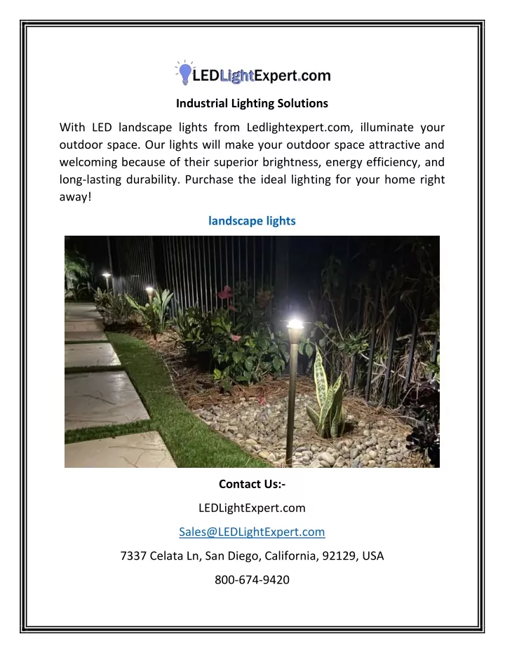 industrial lighting solutions