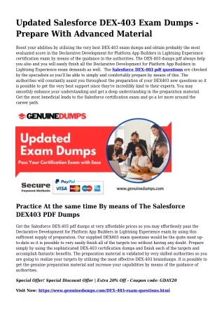 DEX-403 PDF Dumps For Finest Exam Success