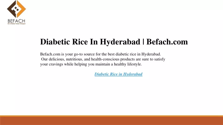 diabetic rice in hyderabad befach com befach