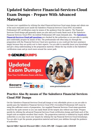 Crucial Financial-Services-Cloud PDF Dumps for Top Scores