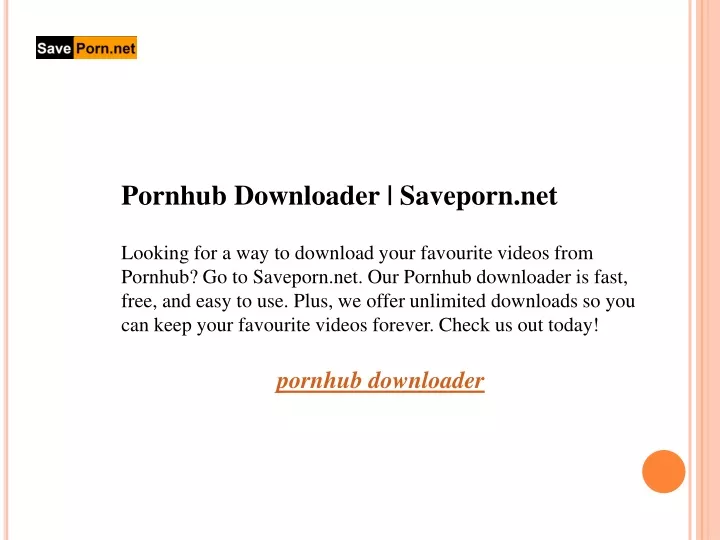 pornhub downloader saveporn net looking