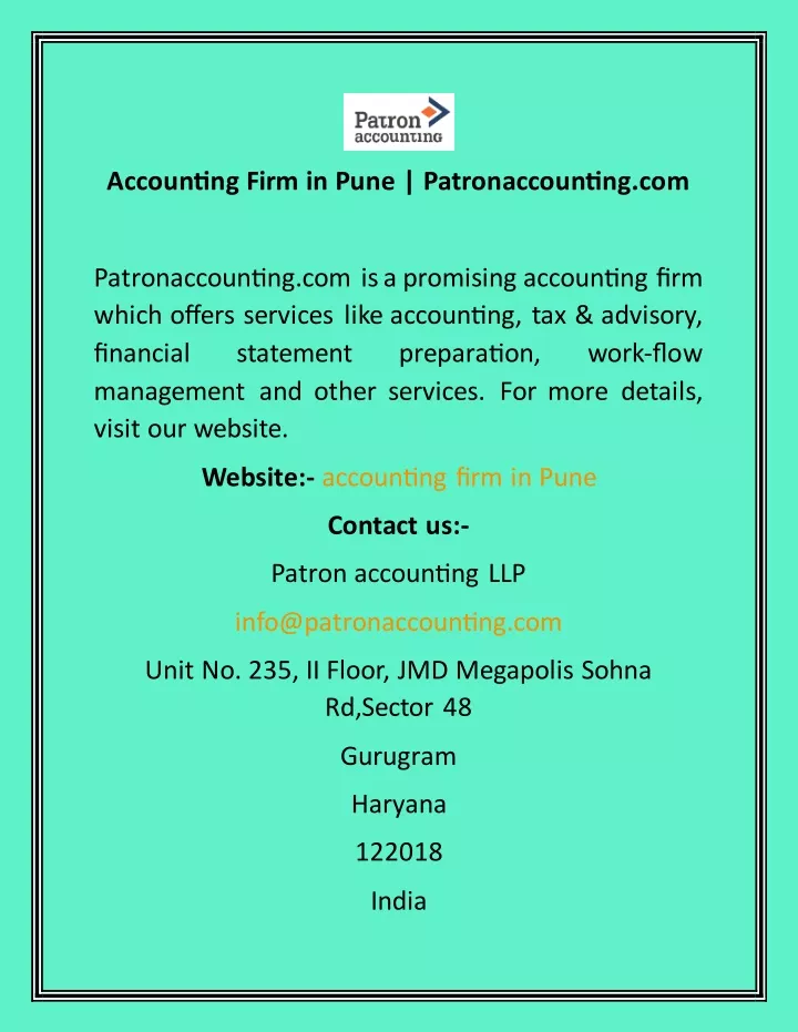 accounting firm in pune patronaccounting com