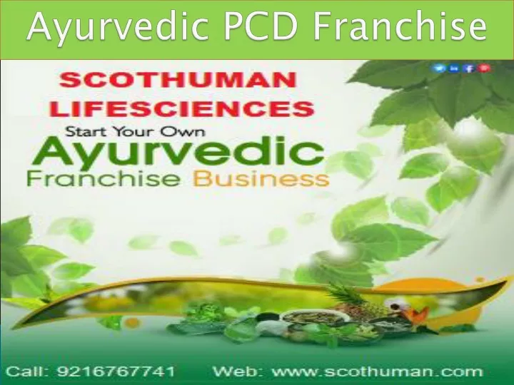 ayurvedic pcd franchise