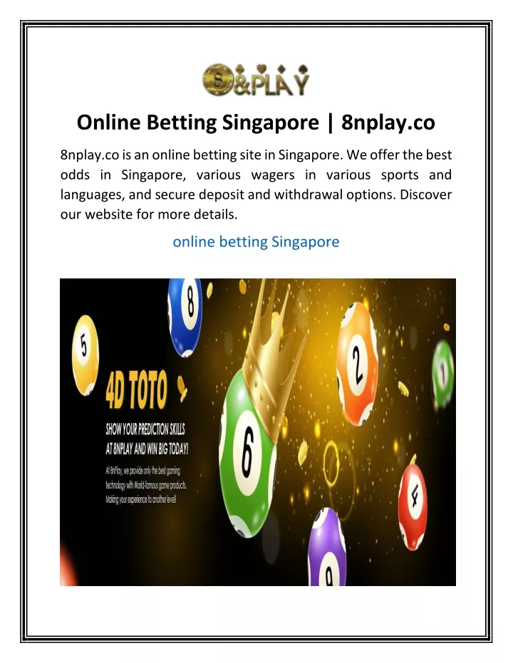 online betting singapore 8nplay co