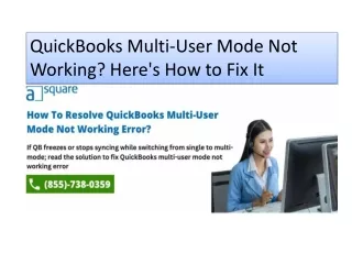 quickbooks multi user mode not working here