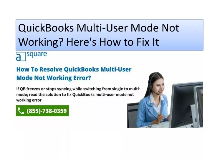 quickbooks multi user mode not working here