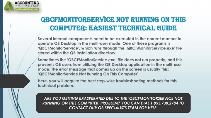 qbcfmonitorservice not running on this computer easiest technical guide