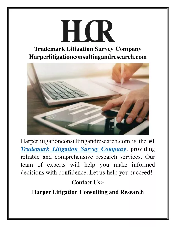 trademark litigation survey company