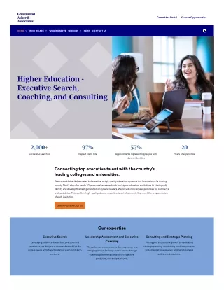Higher Education Search Firms