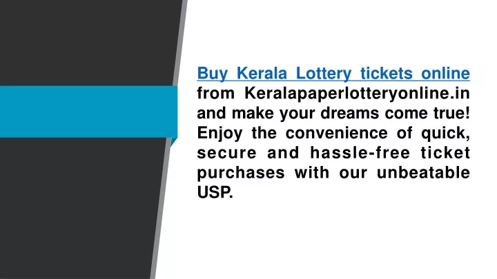 buy kerala lottery tickets online from