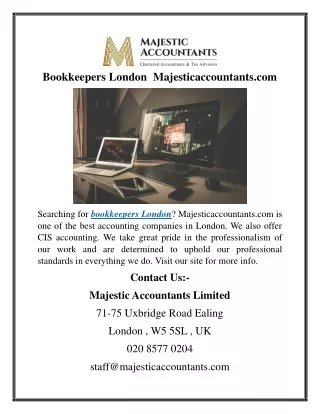 Bookkeepers London  Majesticaccountants