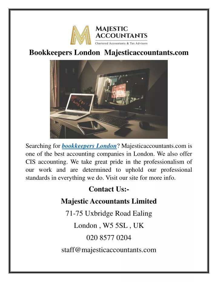 bookkeepers london majesticaccountants com