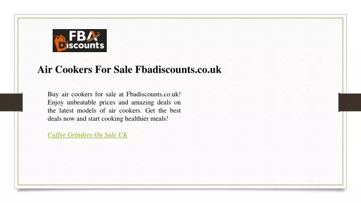 air cookers for sale fbadiscounts co uk