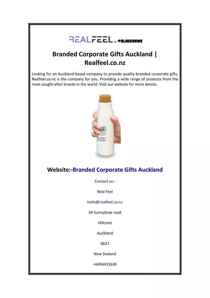 branded corporate gifts auckland realfeel co nz