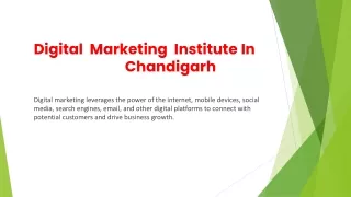 Digital Marketing Training institute  in Chandigarh  5