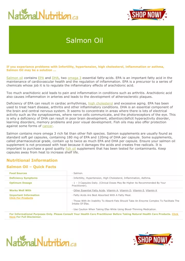 salmon oil