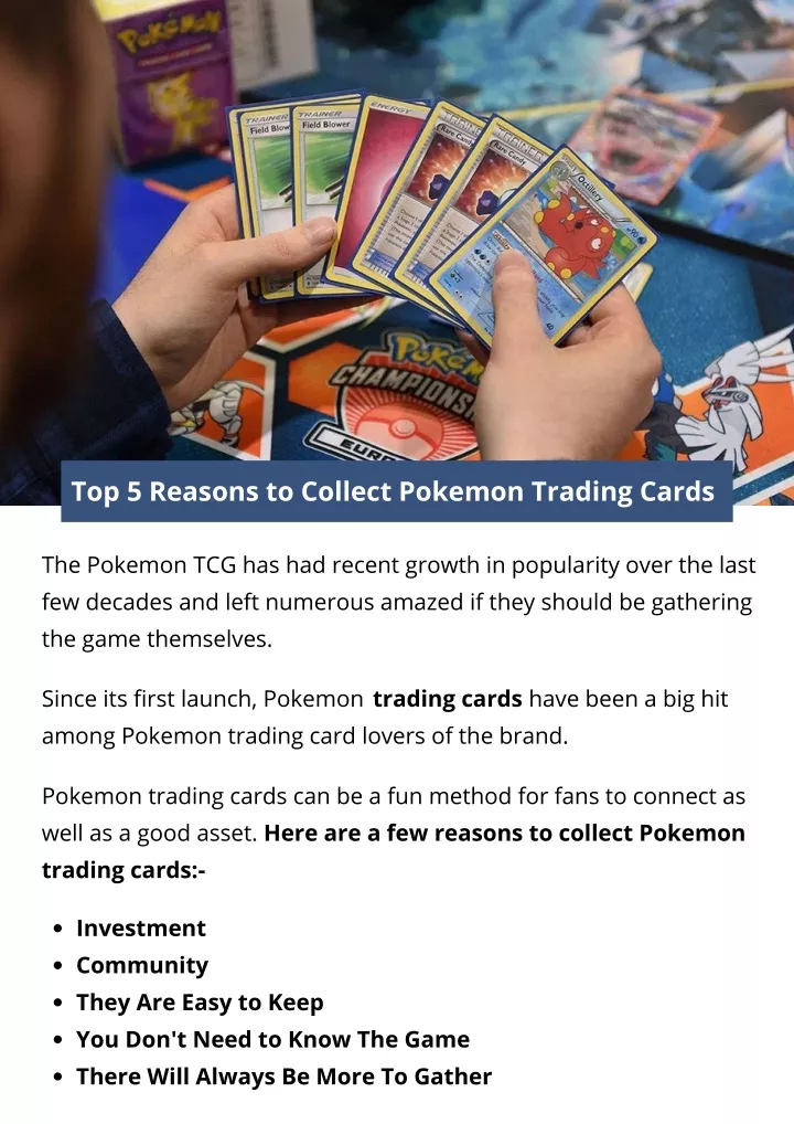 top 5 reasons to collect pokemon trading cards