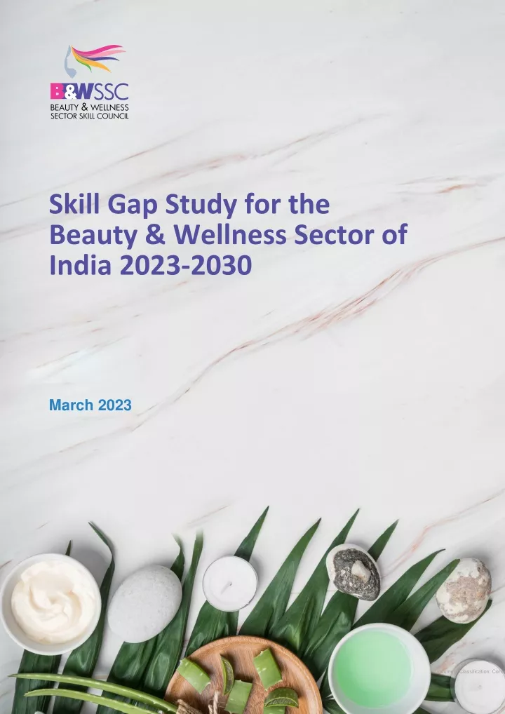 skill gap study for the beauty wellness sector