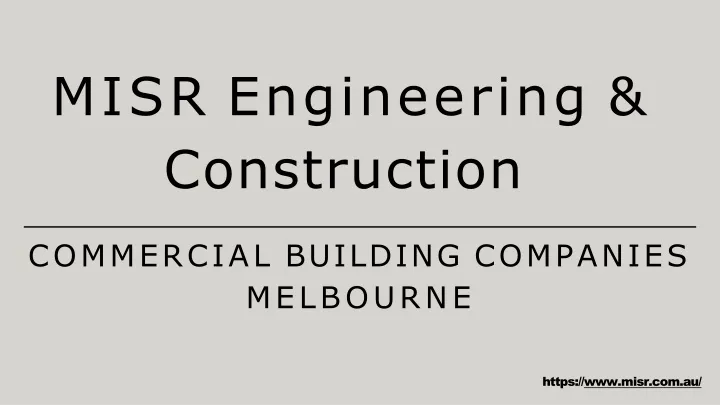misr engineering construction