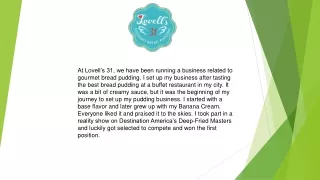 Lovells 31 Serves the Best Banana Bread Cream