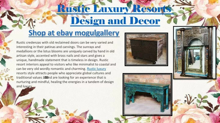 rustic luxury resorts design and decor