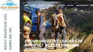 Proud Industry Leaders In Difficult Access Drilling Soultions