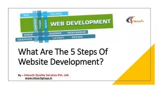 What are the 5 steps of website development ?