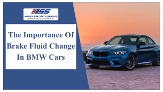 The Importance Of Brake Fluid Change In BMW Cars