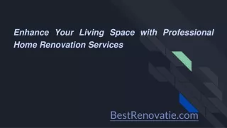 Enhance Your Living Space with Professional Home Renovation Services
