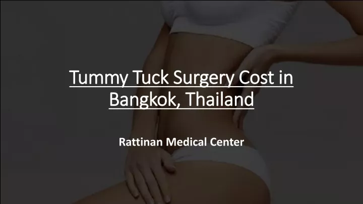 tummy tuck surgery cost in bangkok thailand