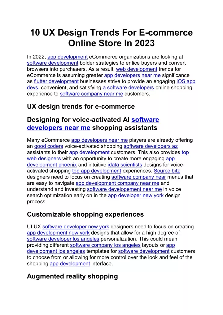 10 ux design trends for e commerce online store