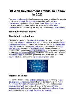 10 web development trends to follow in 2023