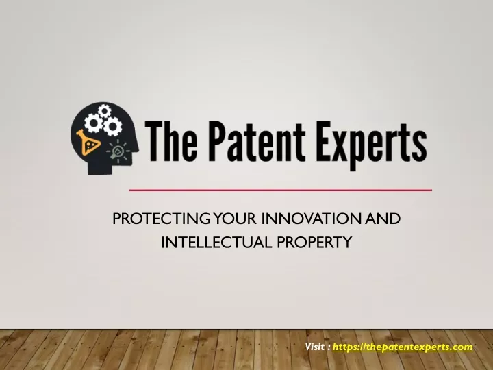protecting your innovation and intellectual property