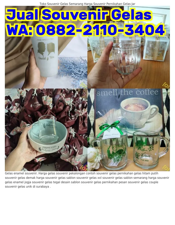 toko souvenir gelas semarang harga souvenir