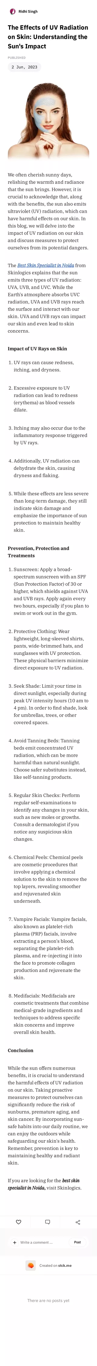The Effects of UV Radiation on Skin  Understanding the Sun's Impact