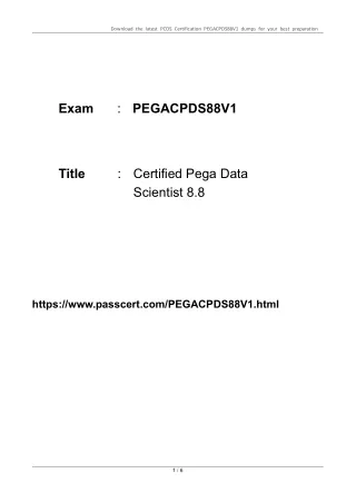 download the latest pcds certification