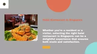 Halal Restaurant In Singapore