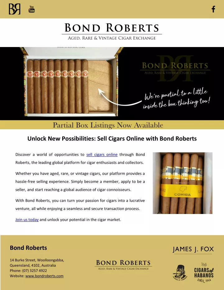 unlock new possibilities sell cigars online with