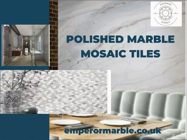 polished marble mosaic tiles
