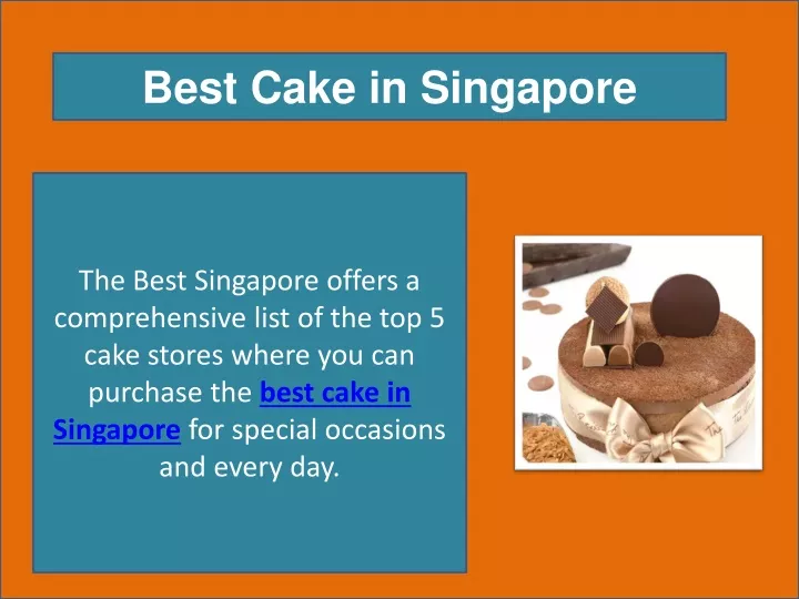 best cake in singapore
