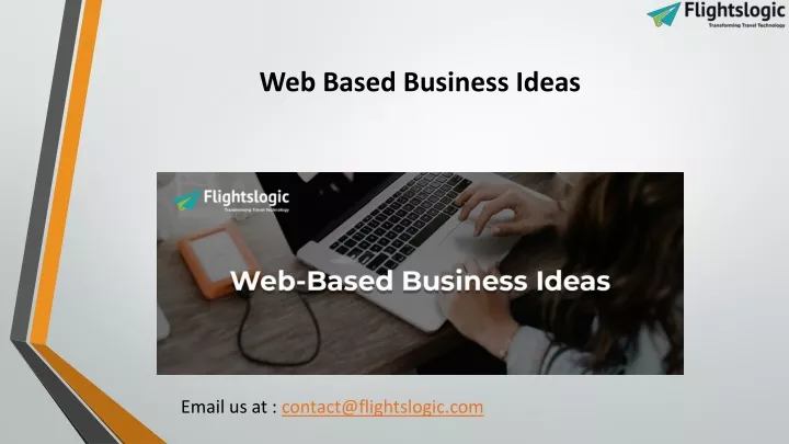 web based business ideas